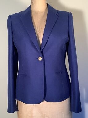 Brooks Brothers Royal Blue Wool Blazer- 8